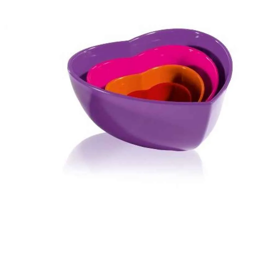 Schüssel Herzschüssel 4 teilig sweet Schüssel Herzschüssel 4 teilig sweet