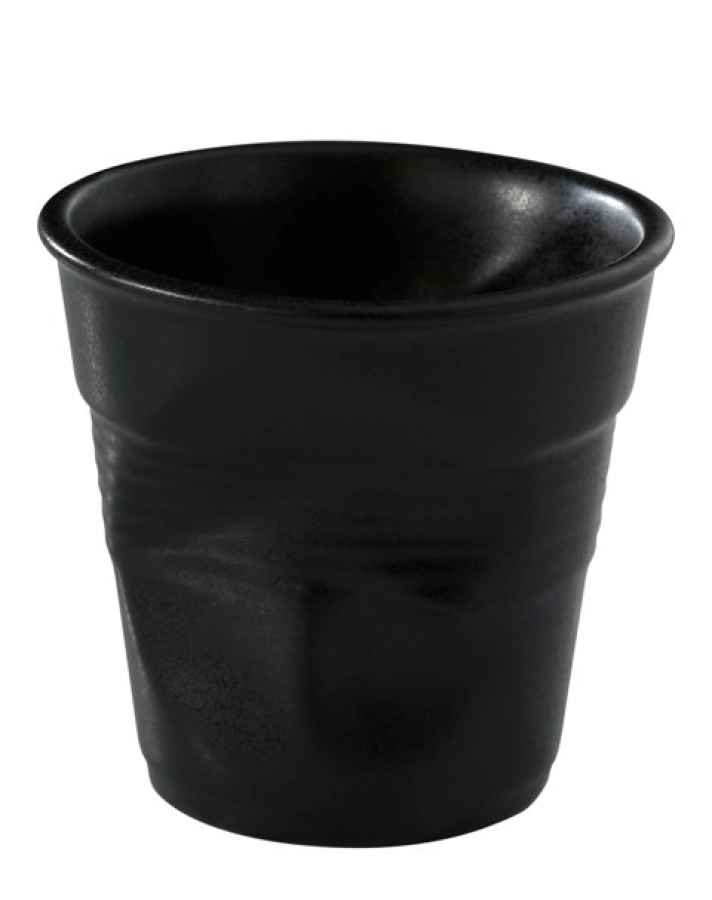 Knickbecher Espresso 0,08l Mattschwarz Knickbecher Espresso 0,08l Mattschwarz