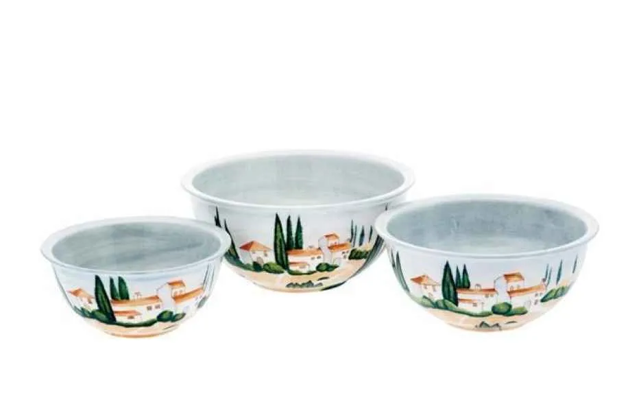 Schüssel rund 26 cm handbemalt "SIENA" Schüssel rund 26 cm handbemalt "SIENA"