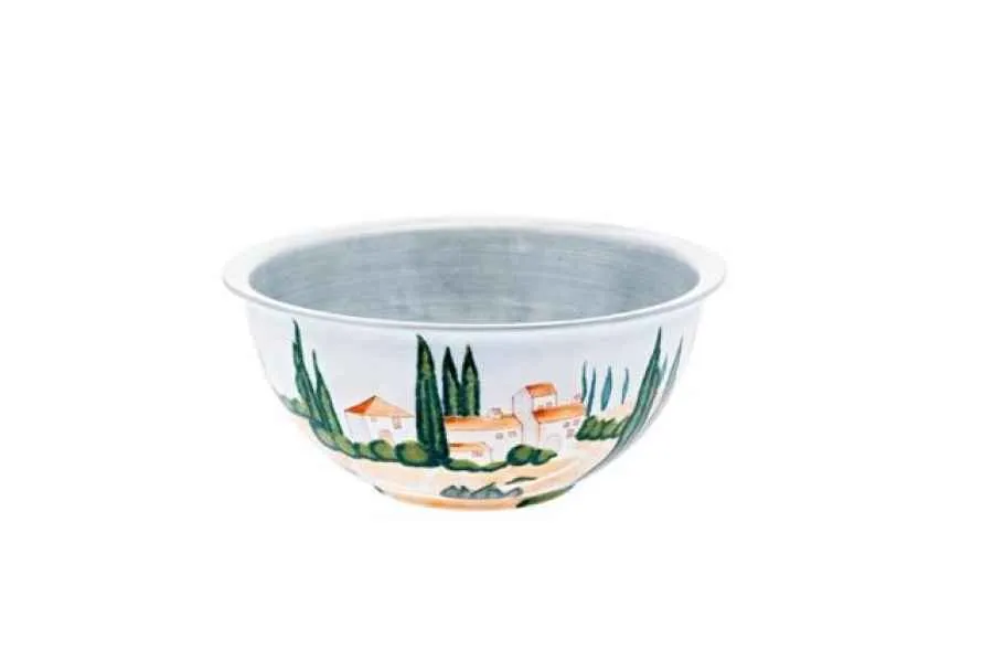 Schüssel rund 34cm handbemalt "SIENA" Schüssel rund 34cm handbemalt "SIENA"