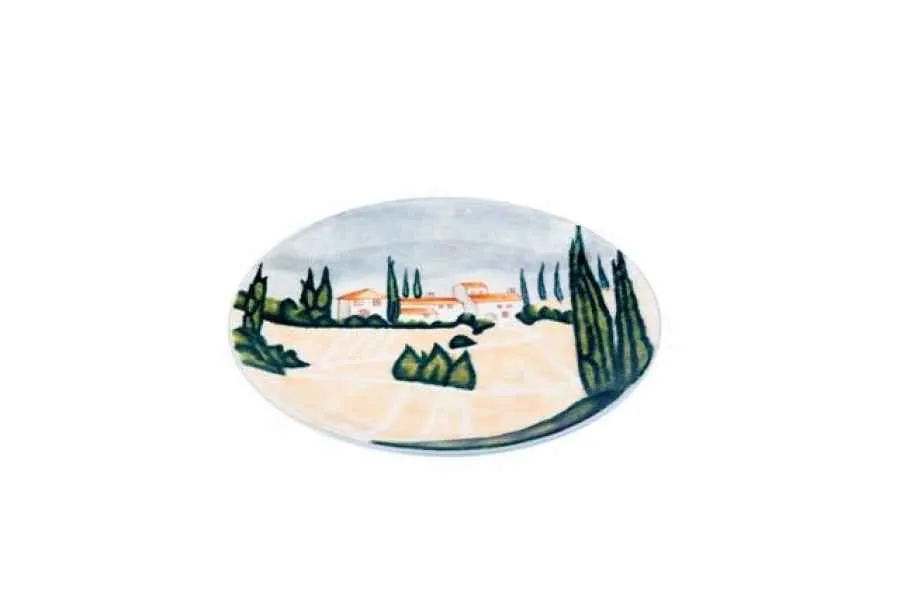 Teller flach 27cm handbemalt "SIENA" Teller flach 27cm handbemalt "SIENA"