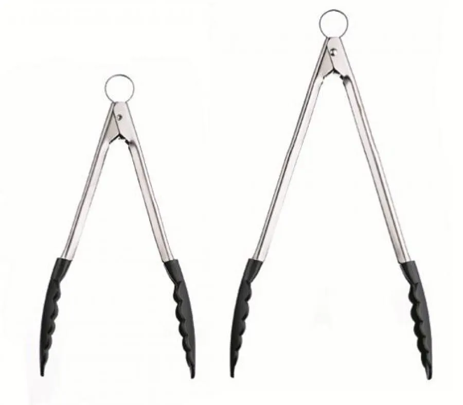 Zange Verschließbar Silikon schwarz 24cm Zange Verschließbar Silikon schwarz 24cm