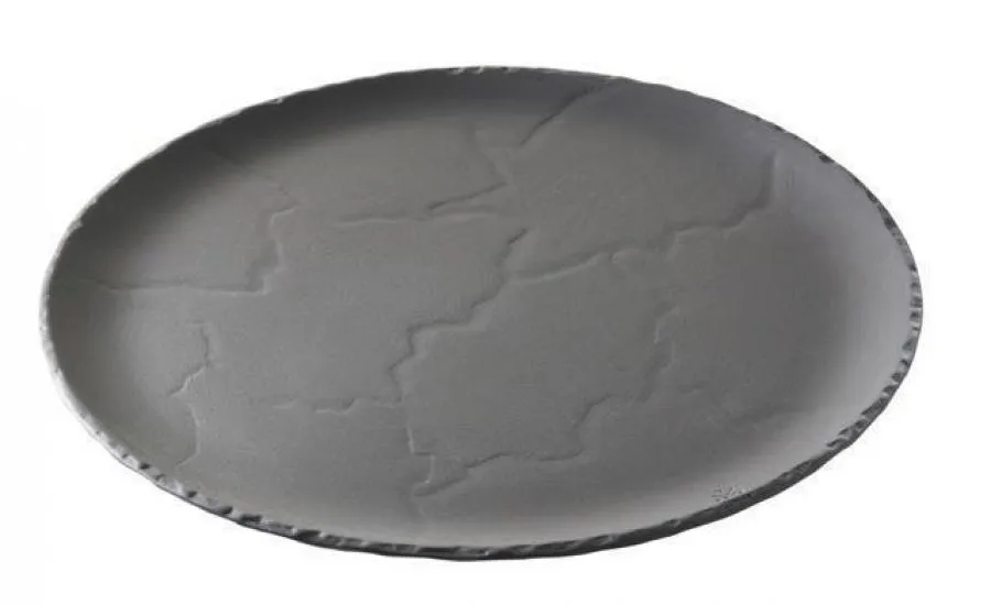TELLER RUND/ BURGERTELLER/ STEAKTELLER/ SERVIERPLATTE 26,8 cm Matt schiefer TELLER RUND/ BURGERTELLER/ STEAKTELLER/ SERVIERPLATTE 26,8 cm Matt schiefer