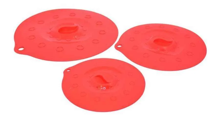 Silikondeckel 29cm „FUNNY KITCHEN“ rot Silikondeckel 29cm „FUNNY KITCHEN“ rot