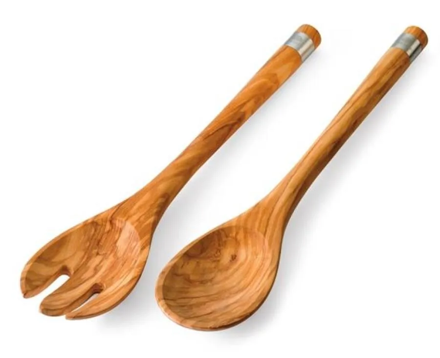 Salatbesteck "ACERO" Olivenholz 30 cm Salatbesteck "ACERO" Olivenholz 30 cm