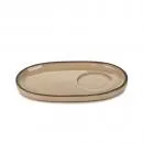 CARACTERE UNTERTASSE 13,5x8,3x1,2 cm Muskatnuss