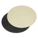Platzset oval 45x34cm schokobraun / creme