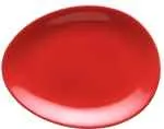 Luigi Colani Porzellan Teller Set oval 2 tlg. red
